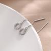 2024 Trendy Circle Tassel Earrings - Stylish Diamond Design for Women