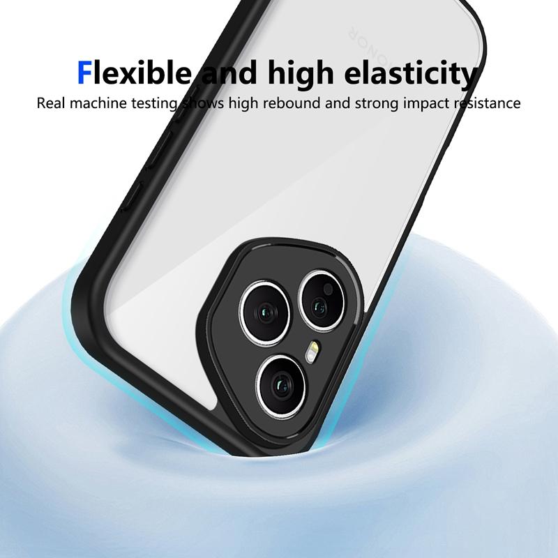 For Honor 400 Honor400 Lite Transparent Silicone Case For Honor 400 Pro 5G PC Back TPU Bumper Shockproof Clear Phone Cases Cover