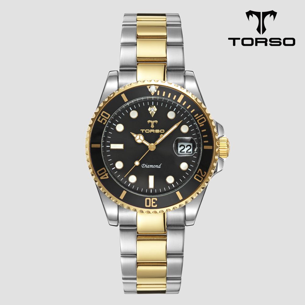 Toleuso T502M-Gbc Icarus Diamond Watch Men'S Metal Band Watch