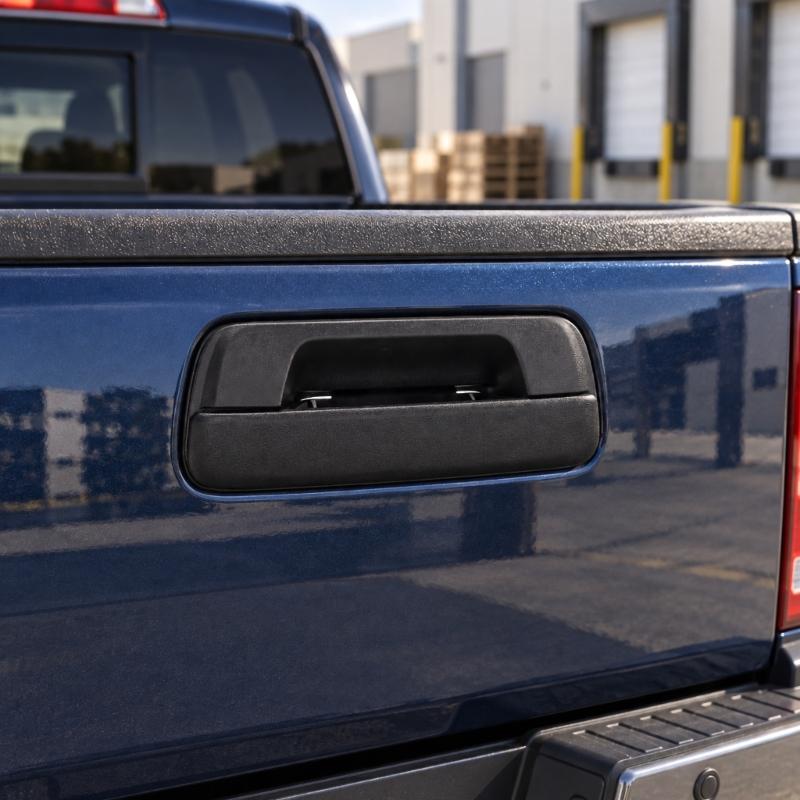 Replacement Rear Gate Handle Assembly for Worn or Broken Handles with Mounting Plate, Return Spring, and Linkage