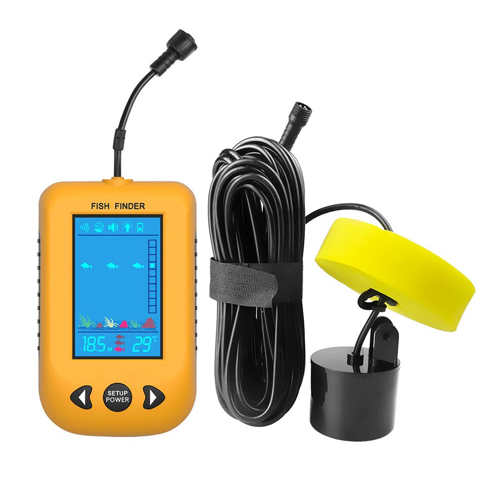 Sonar fish finder, intelligent night fishing color high definition wired ultrasonic detector, spot fish finder