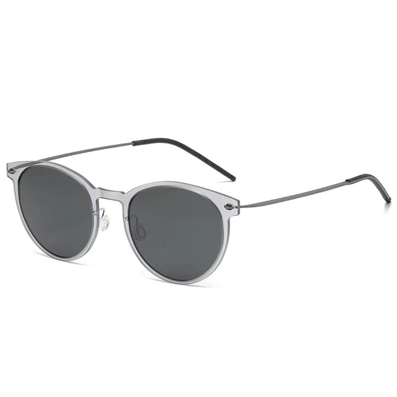 Screwless Ultralight Polarized Sunglasses Men Women Round Sun Glasses Frames Denmark Design Eyewear Prescription Eyeglasses