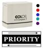 Printtoo Priority Self Inking Rubber Stamp Pre-Inked Office Stamp- Home Office Business Stationery, 47 x 20 mm