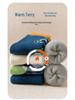 Children's Thickened Warm Cotton Dinosaur Terry Socks - Mid-Calf Length for Boys and Girls