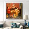 Fernando Botero Famous Canvas Painting Fat Art Man and Woman Family Posters Print Wall Art Picture for Living Room Decor Cuadros
