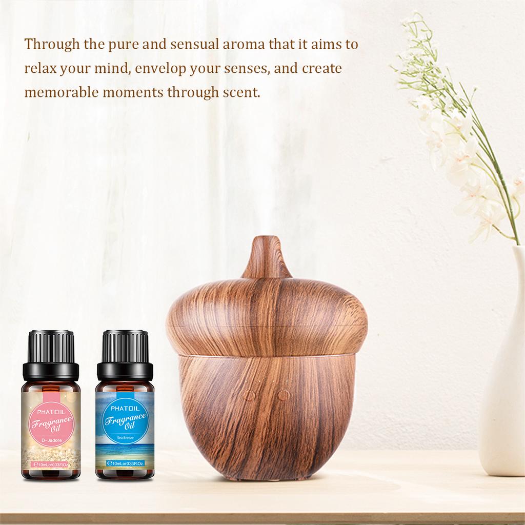 PHATOIL 6Pcs Floral Fragrance Oil Women's Day Gift Set Freesia Angel Fresh Linen Essential Oil for Humidifier Massage Skin Care DIY Perfume