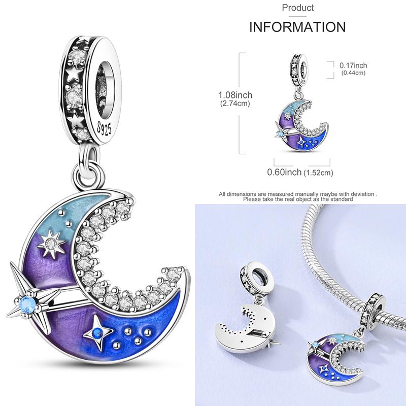 Charms Plata De Ley 925 copper Original Devil's Eye Perfume Bottle Bow Silicone Spacer Beads Women Bracelet DIY Zircon Pendants