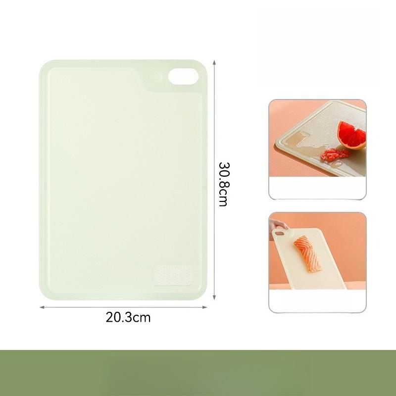 Double-sided Antibacterial Cutting Board, Kitchen Household Baby Food Chopping Board, Cutting Fruit Sticking Cutting Board