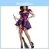 Chic Purple Halloween Witch Outfit For Women Made With Soft Polyester Blend Fabric