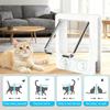 Cat Door for Thin Plates 4 Way Locking Pet Door Interior Cat Door with Magnetic Flap for Cats Up To 18