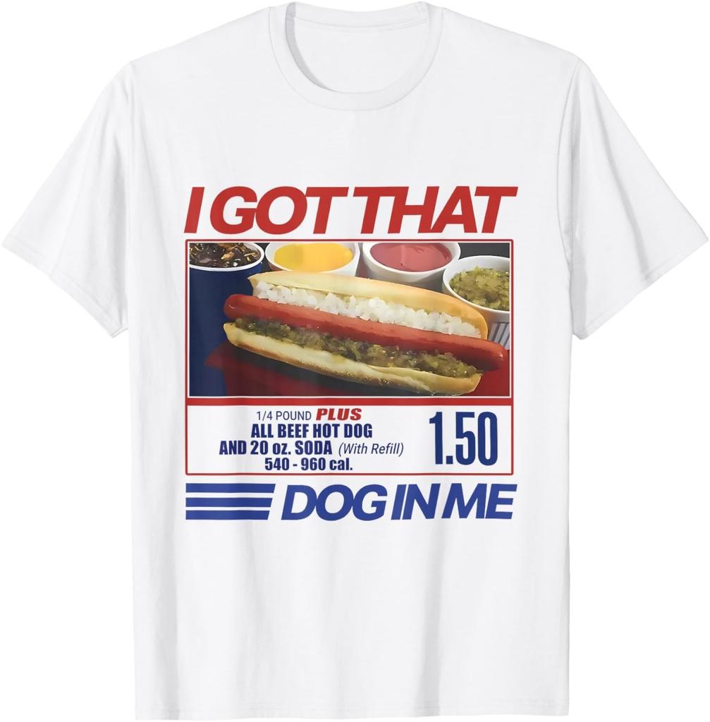 Retro Vintage I Got That Dog In Me Funny Hotdog Men Women T-Shirt Mens Womens Tees Top unisex T-Shirt Mens Womens Tees Top