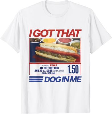 Retro Vintage Ho Quel Cane Dentro di Me Divertente Hotdog Uomini Donne T-Shirt Uomo Donna Magliette Top T-Shirt unisex Uomo Donna Magliette Top