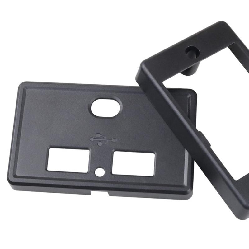 Double USB Car ChargersSocket 4.8A Phone Charge Outlet Power Adapter Suitable for Motorbike Boat Marine Truck ATV Camper