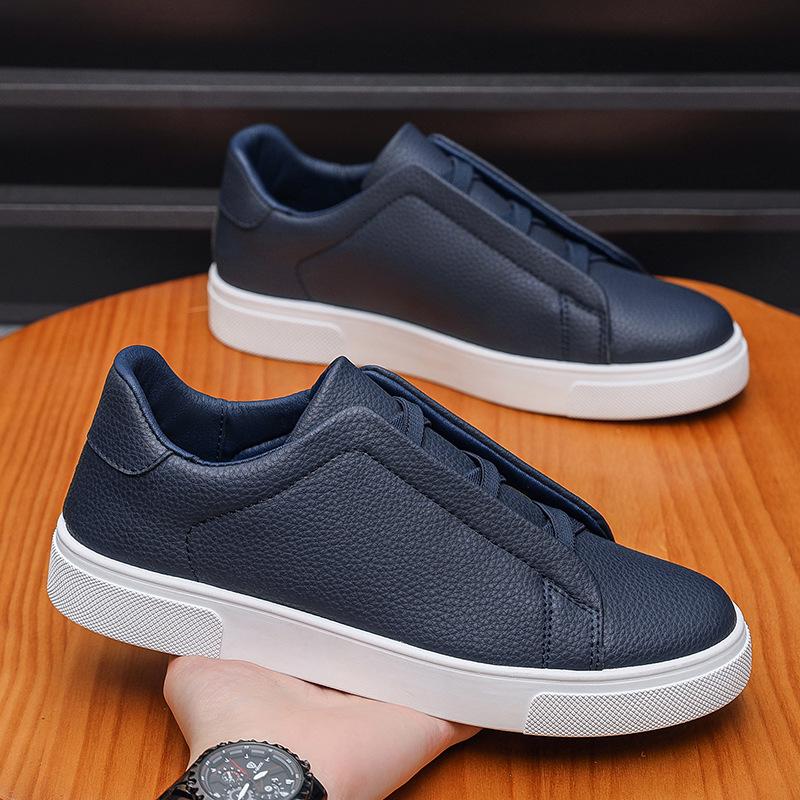 2026 Autumn Korean Style White Men's Casual Sneakers