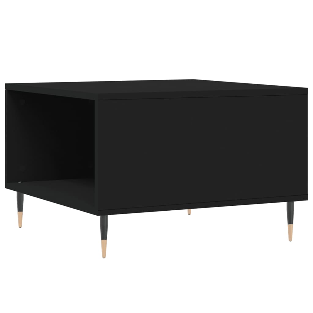 Coffee Table Black 55 X 55 X 36.5 Cm Particleboard