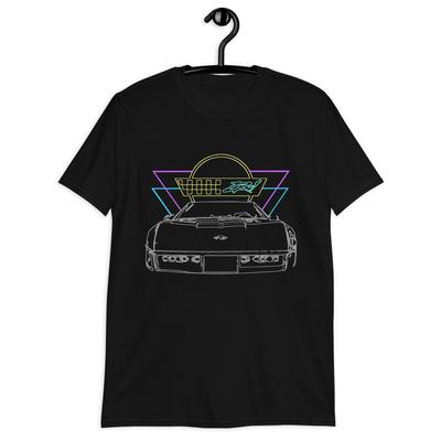 Vette C4 ZR-1 Retrowave Neon Dreams 80s 90s Retro Short-Sleeve Unisex T-Shirt