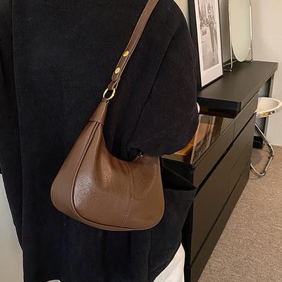 Bags for Women New Fashion Single Shoulder Underarm Bag Retro Versatile Crossbody Bag Texture Soft Leather Casual Handbags