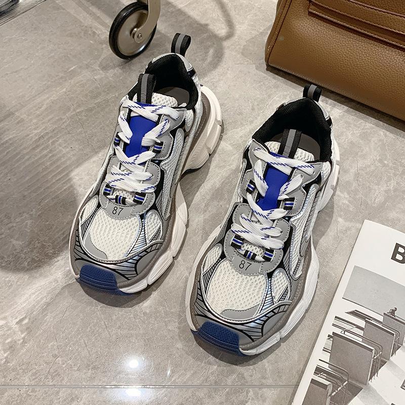 Dad Schuhe Damen Plateau Sportschuhe vielseitige Mode Freizeitschuhe 2025 Frühling und Herbst neu beliebt Internet-Berühmtheit Laufschuhe Tide