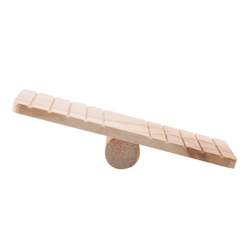 Small Pet Wooden Seesaw Bridge Toy Hamster Mouse Gerbil Chinchilla