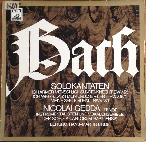 

LP Record JOHANN SEBASTIAN BACH, NICOLAI GEDD - Solokantaten - Ich armer Mensch, ic C06329065 EMI Electrola 1971 Germany Classical Used