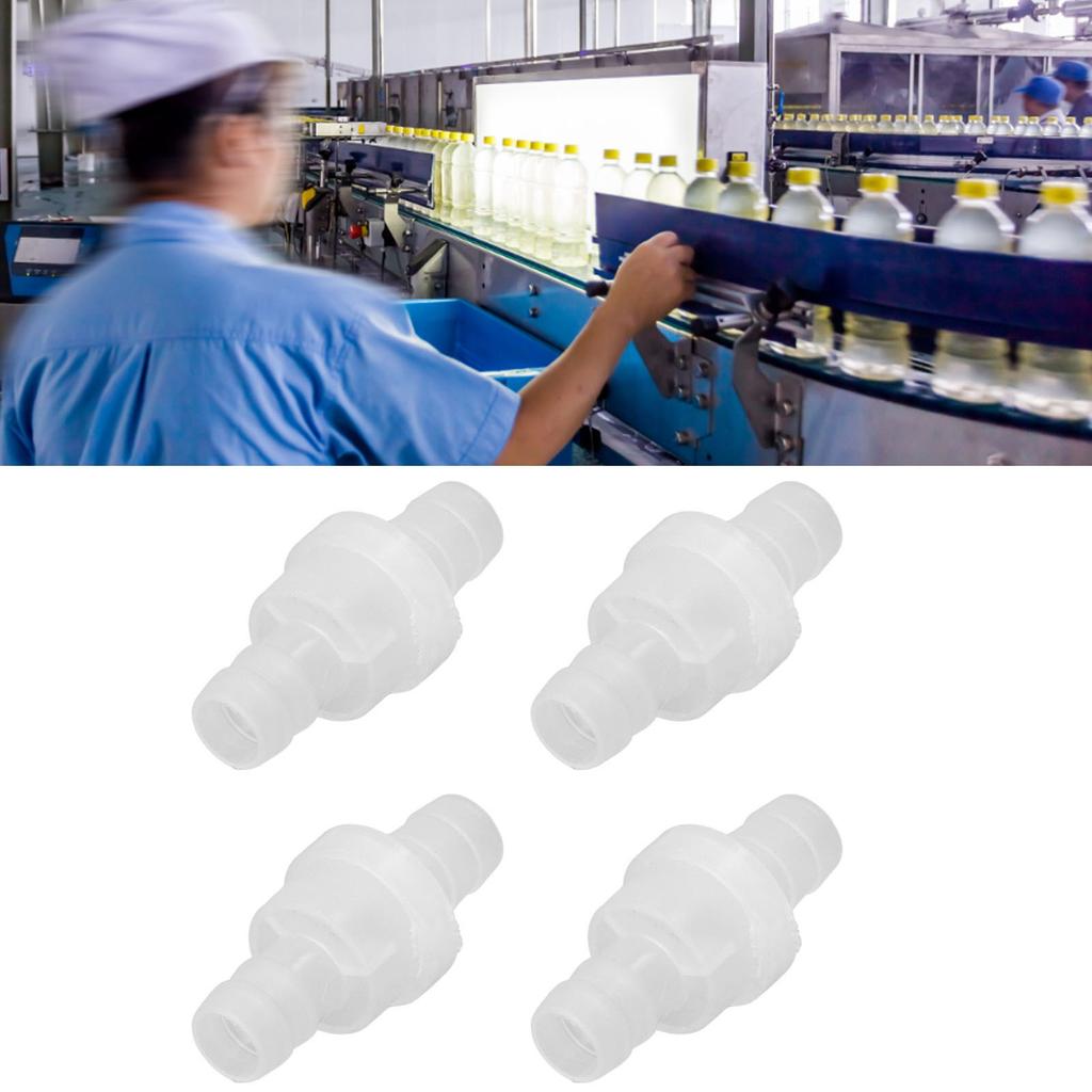 12PCS Aquarium Check Valve Resistance Oil Resistant One Way Valve PP Check Valve for Fish Chemical Industry