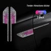 Carbon Fiber Fender Diamond Decal: Anti-Collision Body Decoration