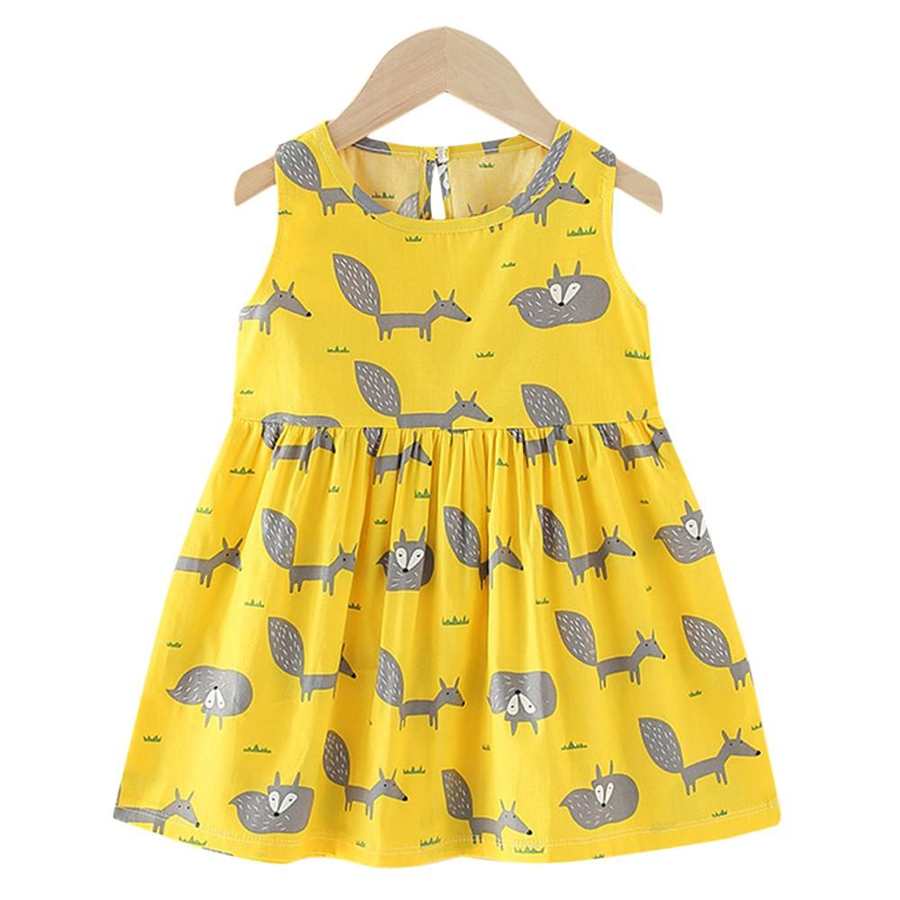 Rochii Printesa Imprimate Floral Fetite Rochie de vara fara maneci