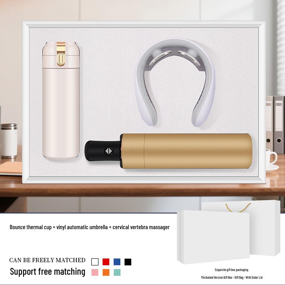Custom Logo Insulated Mug Gift Set for Company Events and Customer Souvenirs