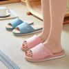 Four Seasons Cotton and Linen Slippers Women's Spring and Autumn Indoor Silent Machine Washable Elderly Linen Slippers Home Men's Household