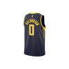 Nike Indiana Pacers Team Haliburton 0 Letter Pattern Printed Limited Basketball Jersey V-Neck Sleeveless T-Shirt Men Tops Black DN2007-424