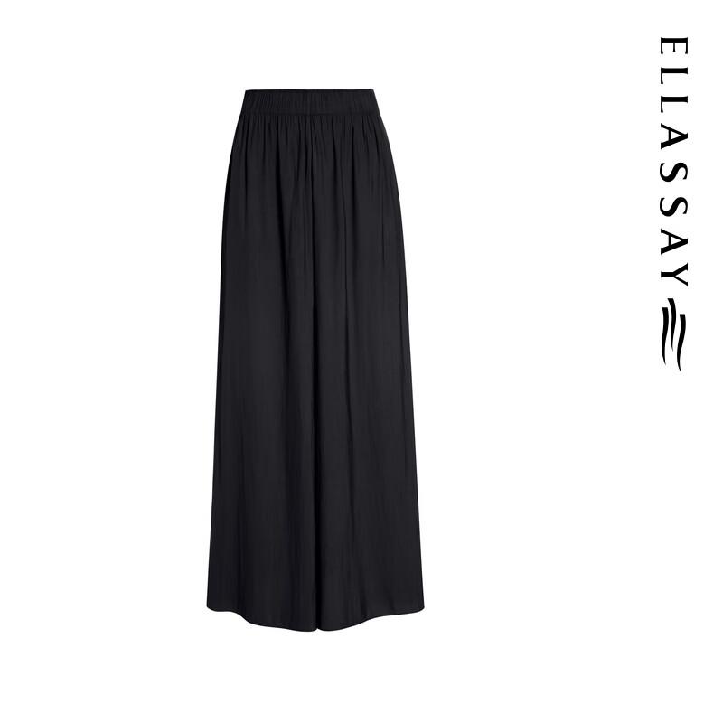 ELLASSAY 2025 S/S Luster Wide-Leg Casual Pants EWE362K03600