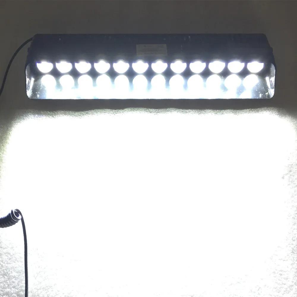 Car Strobe Flashing Windscreen Lamp 12LED Red/Blue Police Led Flasher Emergency Warning Light 12V 12W