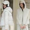 One dress and two wears the new winter down cotton-padded clothes, women's jackets, removable sleeves, spliced cotton-padded clothes, and women's shor