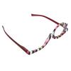 Cosmetic Eye Glasses Rotating Magnifying Makeup Reading Glasses for Performance Party +3.00
