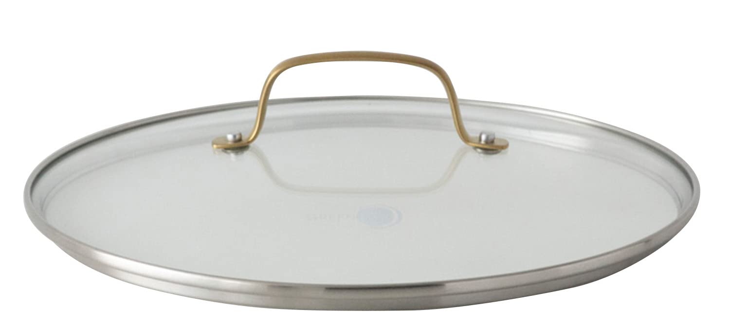 

Greenpan Стеклянная крышка 28 см Нержавеющая сталь Золотая ручка Полностью усиленная Можно мыть в посудомоечной машине