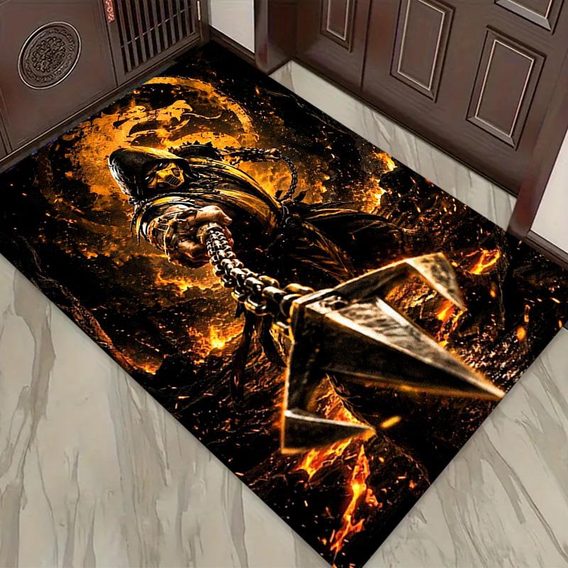 Mortal Kombat Carpet Rug for Living Room Bedroom Home Sofa Decoration,Kids play Non-slip Floor Mat