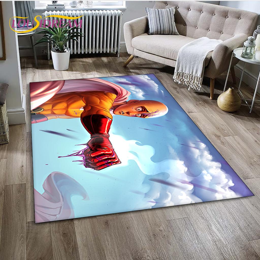 3D ONE PUNCH MAN Anime Cartoon  Area Rug,Carpet Rug for Living Room Bedroom Sofa Doormat Decoration, Kid Play Non-slip Floor Mat