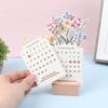 2026 Flowers Desk Calendar Mini Calendar Standing Desk Calendar Vase-Like Desktop Monthly Planner For Home School Office