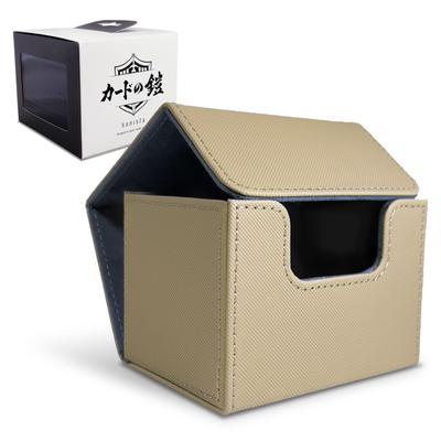 Card Armor Deck Case 120 Cards To Put Side Trading Card Case Compatible with Pokeka One Piece Duema Beige Sunista [Easy In]