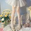Female Kawaii Little Bowknot Fishnet Stockings Wedding Beautiful Girls Jk Lace Pantyhose Lolita Fishnet Hollow Out Women Tights
