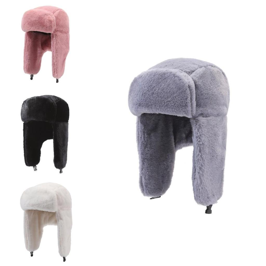 Ushanka Plush Thick Hat Winter Outdoor Ear Protection Cap Warmth Gift Windproof