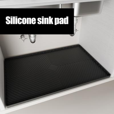 Silicone Sink Mat Waterproof Sink Liner Cabinet Protector Organizer Drip