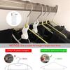 6pcs Multi-function Wardrobe Space-saving Hanger Closet Cascading Connection Hooks Stack Hanger Hook Bedroom Storage Organizer