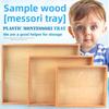 Educational Wooden Tray Set Kids Handles Learning Toys Kindergarten Preschool