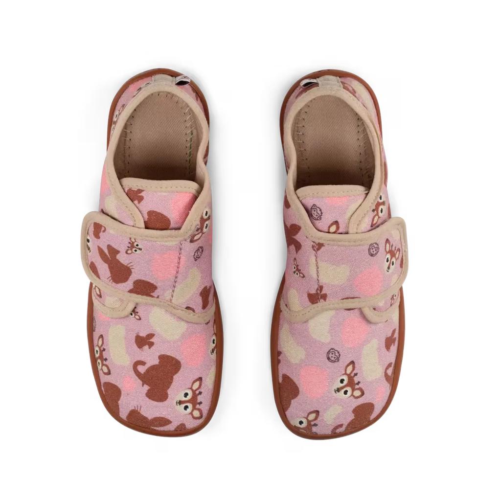 Zapatillas Affenzahn barefoot Slipper Algodón Movy ciervo (01398-40141)