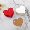 Small Red Heart 4.5*4cm Kraft Paper Gift and Message Tag