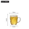 DuoMeiDuo Pineapple Pattern Glass Beer Mug