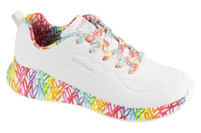 Uno Lite - Exuberant Hearts, Womens White Sneakers