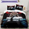 3pcs Duvet Cover Set (1*Duvet Cover + 2*Pillowcase, Without Core), Makima Chainsaw Man Print Soft All‑Season Bedding Set, Home Bedroom Decor Gift
