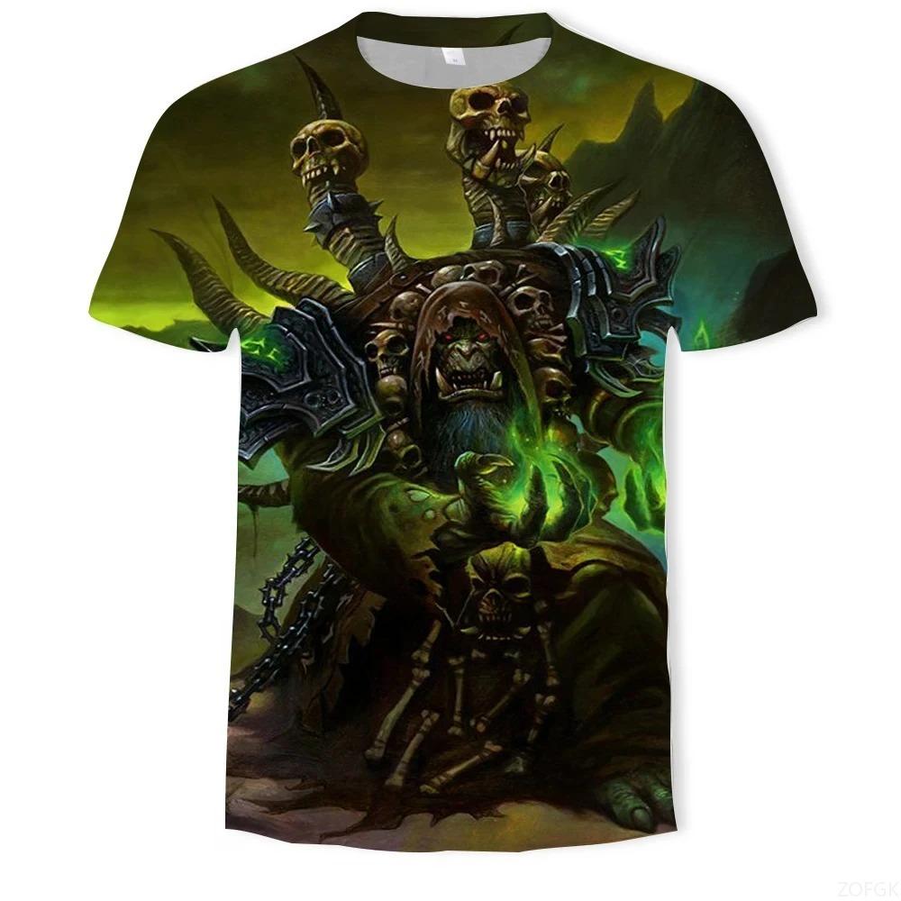 

Summer New Men s 3D Skull Print T-shirt Fashion Heavy Metal Grim Reaper Short Sleeve Hip Hop Style Tee Shirt Street Kid Tops 4XL